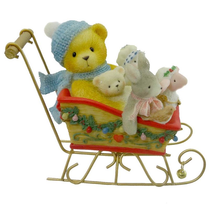Cherished Teddies Brian Sleigh Teddy Bear Rabbit  -  Decorative Figurines