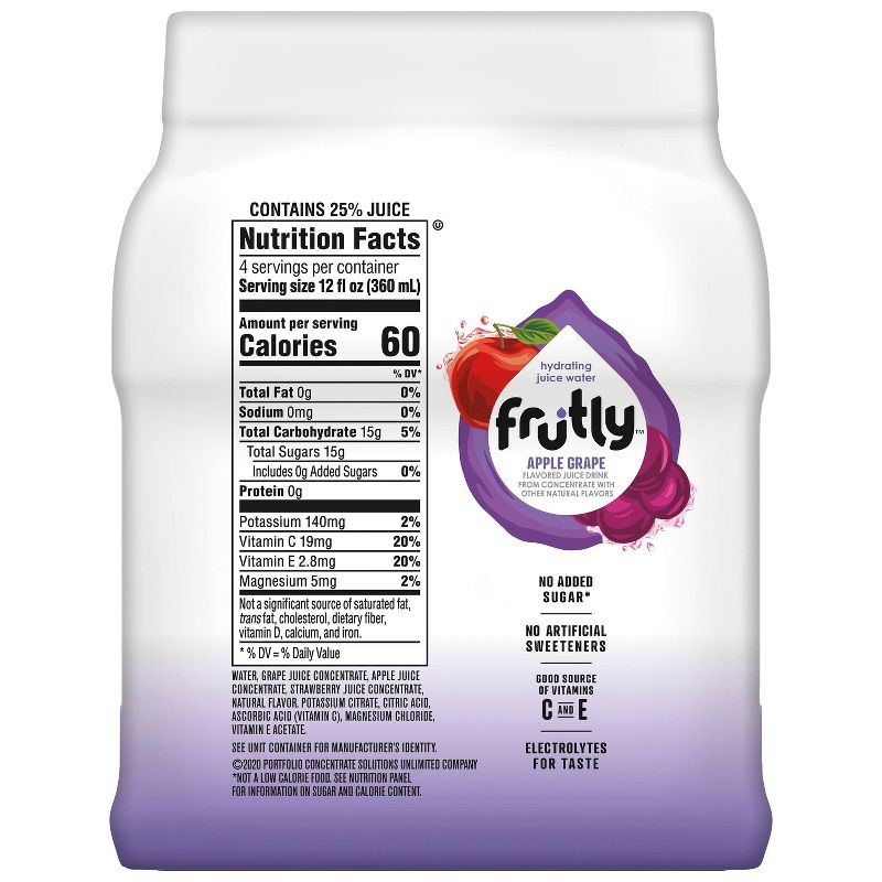 Frutly Apple Grape Juice Drink - 4pk/12 fl oz Bottles