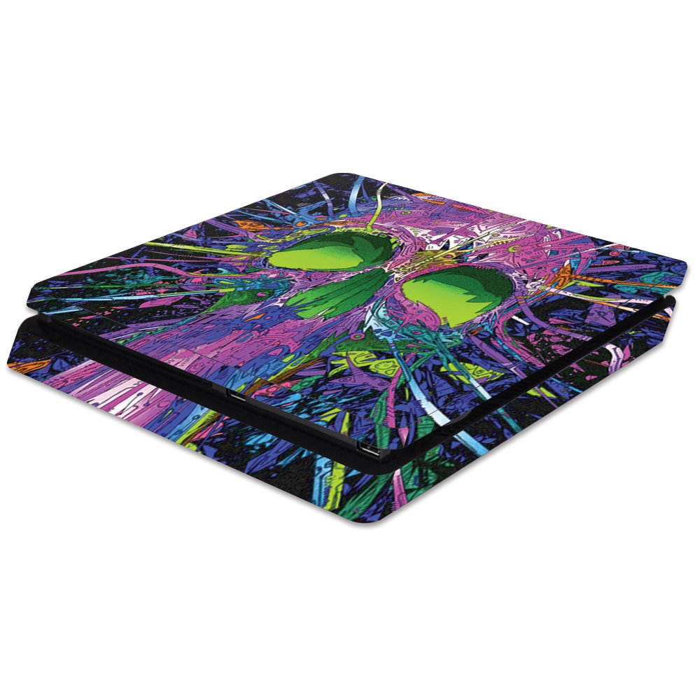 Skin Compatible with Sony PS4 Slim Console - Hard Wired | Protective, Durable, and Unique Vinyl Decal wrap Cover | Easy to Apply, Remove, and Change Styles | Made in The USA