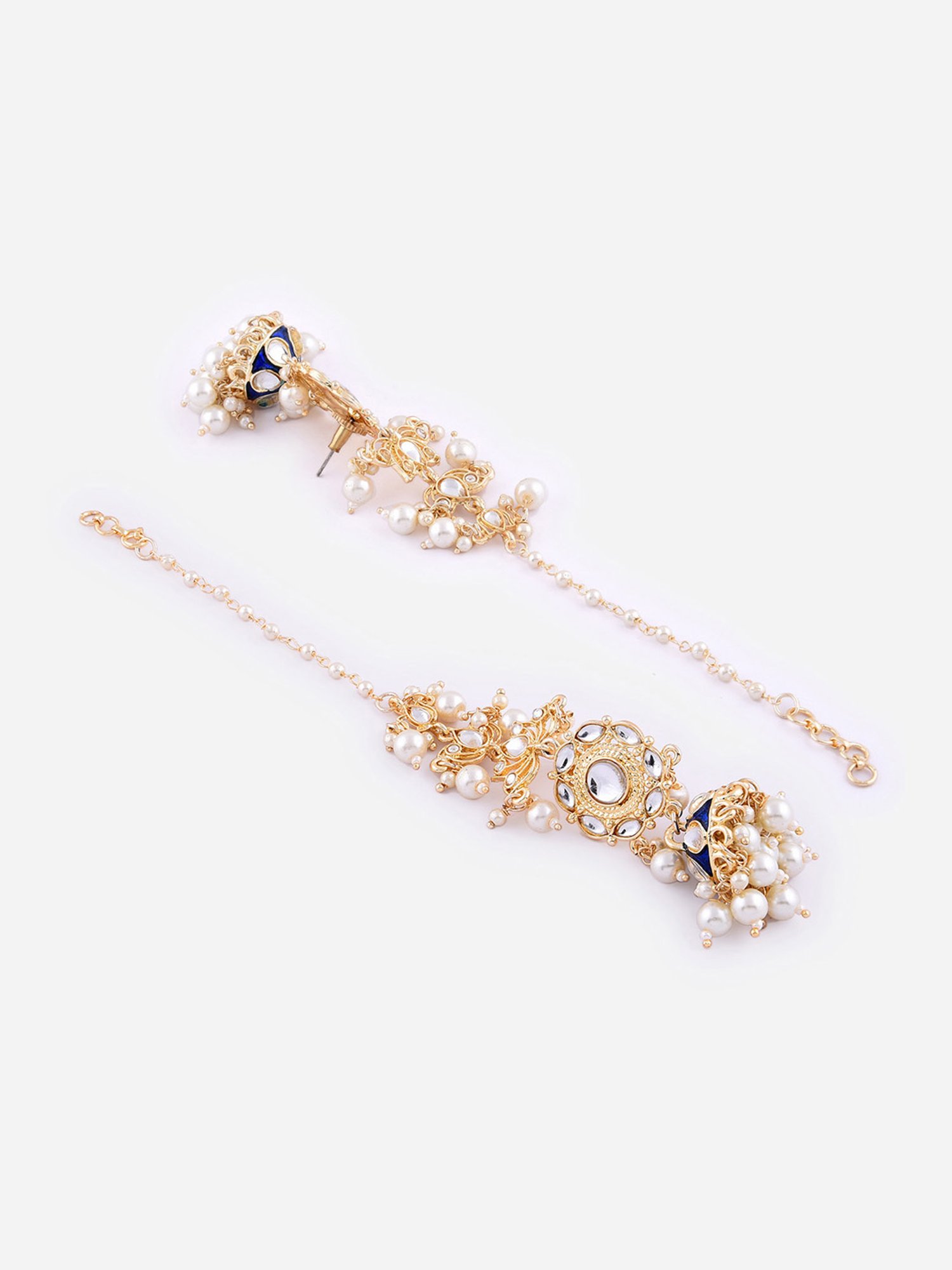 Fida Navy and Pearl White Slave