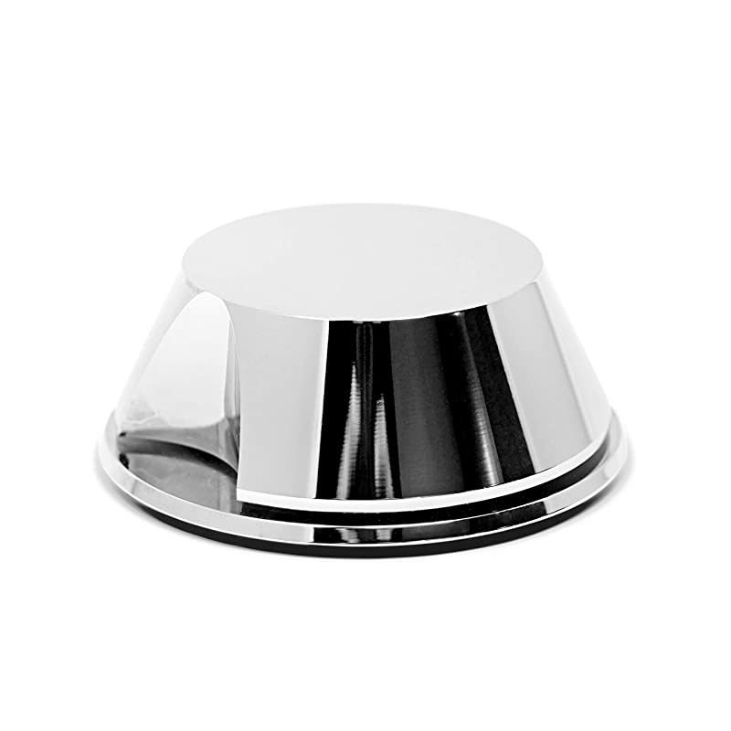 SpaceBen Record Weight Stabilizer with Protective Leather Pad - 8-Ounce Vinyl Turntable Weight - Durable & Stylish LP Stabilizer - Fits Any Turntable - Chrome