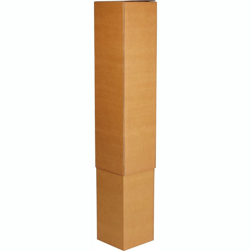 COASTWIDE 6 x 6 x 48 Shipping Boxes, Brown, 25/Bundle 60-06064890