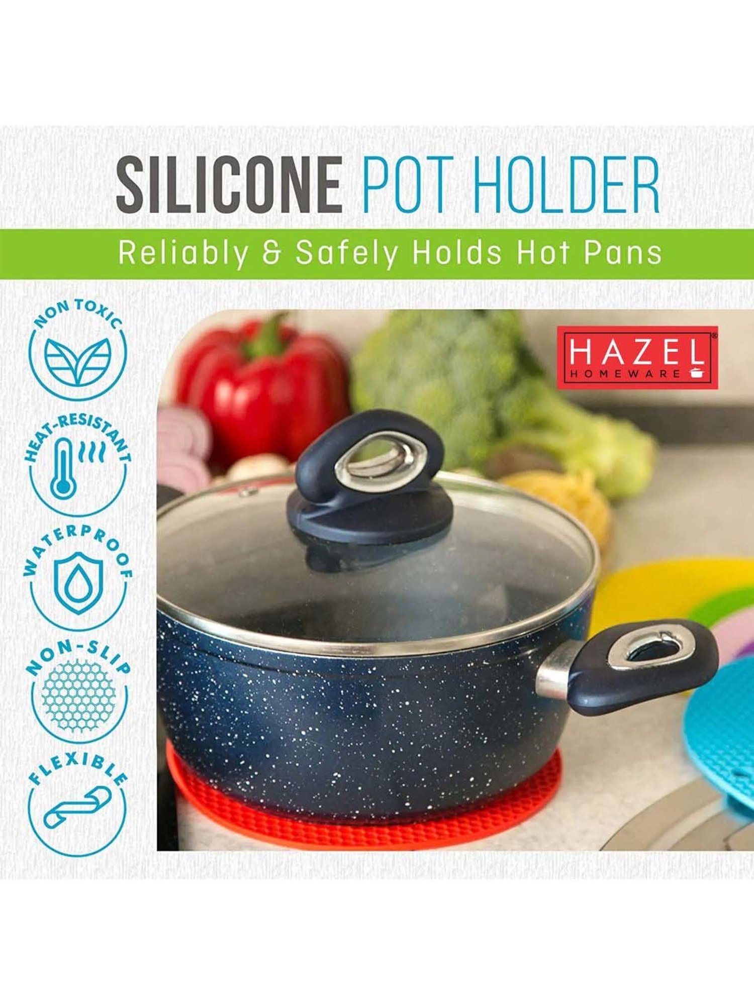 BERGHOFF Leo Pink Silicone Trivet - Set of 1