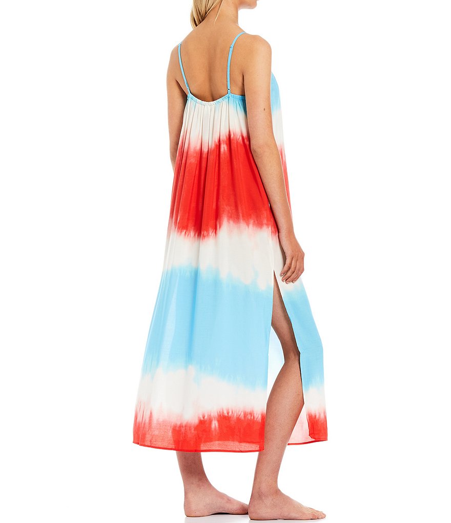 Jasmine & Ginger Multi Print Woven Maxi Nightgown