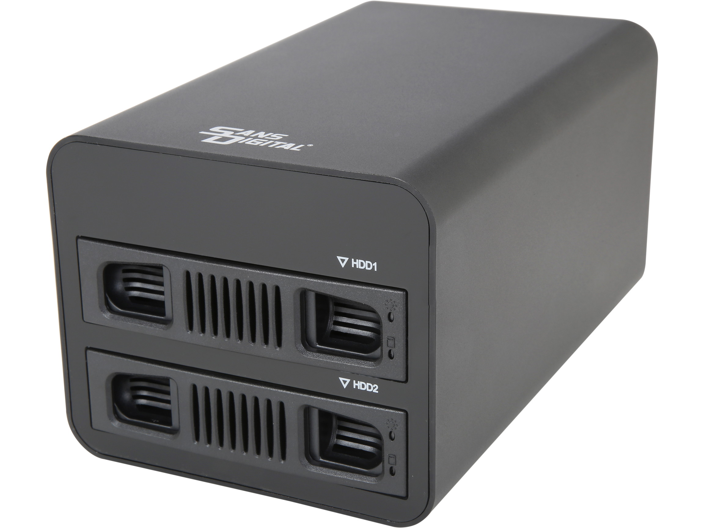 SANS DIGITAL MobileRAID MR2UT6G USB 3.1 Type-C, Fully Loaded 2-bay External RAID Solution