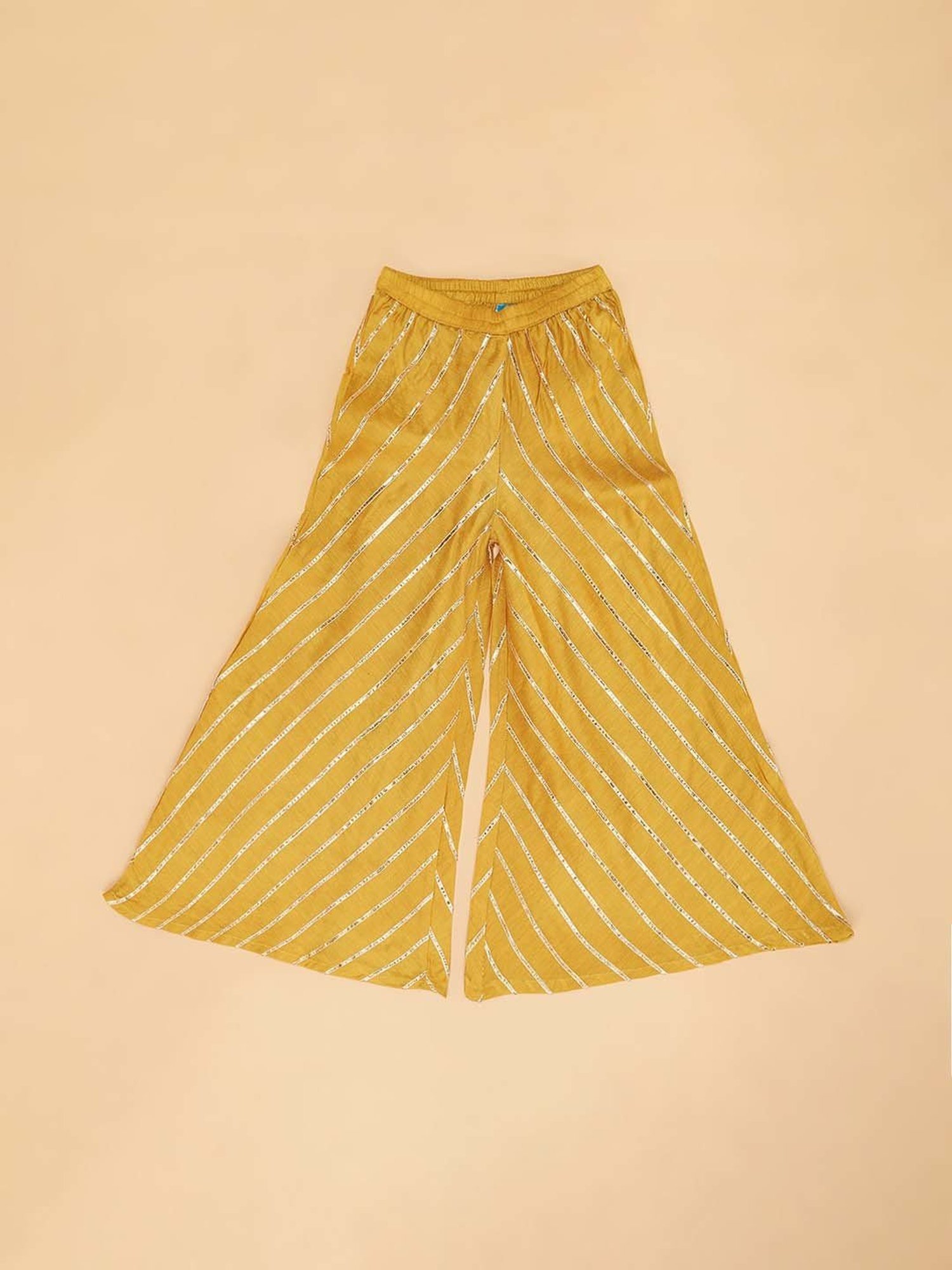 Many Frocks Kids Blue Embellished Top with Plazzos