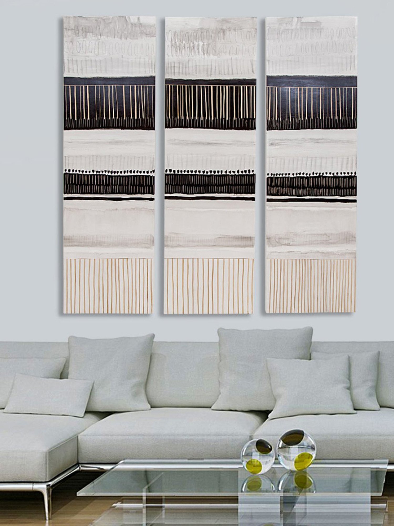 Home4U Hand Printed Mulitcolor Wood Wall Art