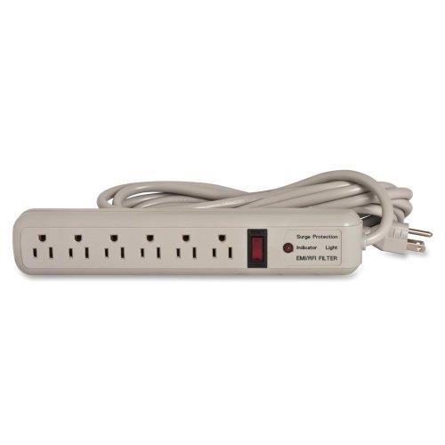Compucessory CCS 25103 6-Outlets Surge Suppressor - Receptacles: 6-1080J