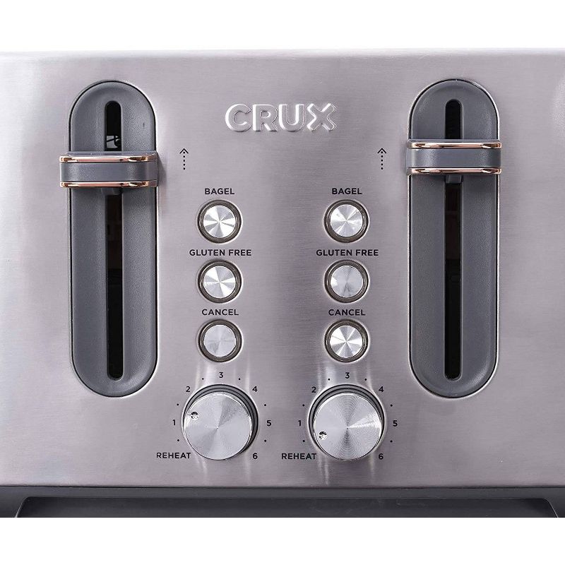 Crux 4 Slice Toaster SS