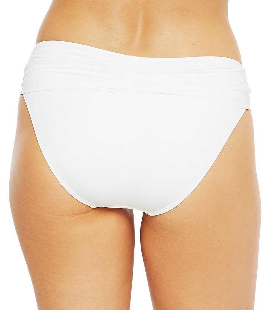 La Blanca Island Goddess Shirred Banded Hipster Swim Bottom