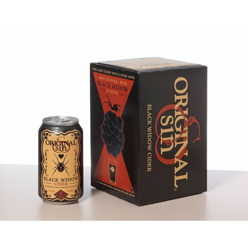 Original Sin Black Widow Blackberry Hard Cider - 6pk/12 fl oz Cans