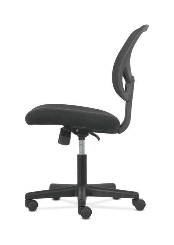 Sadie Mid-Back Task Chair - Black Seat - Fabric Back - 5-star Base - 18" Seat Width x 18" Seat Depth - 24.2" Width x 24.