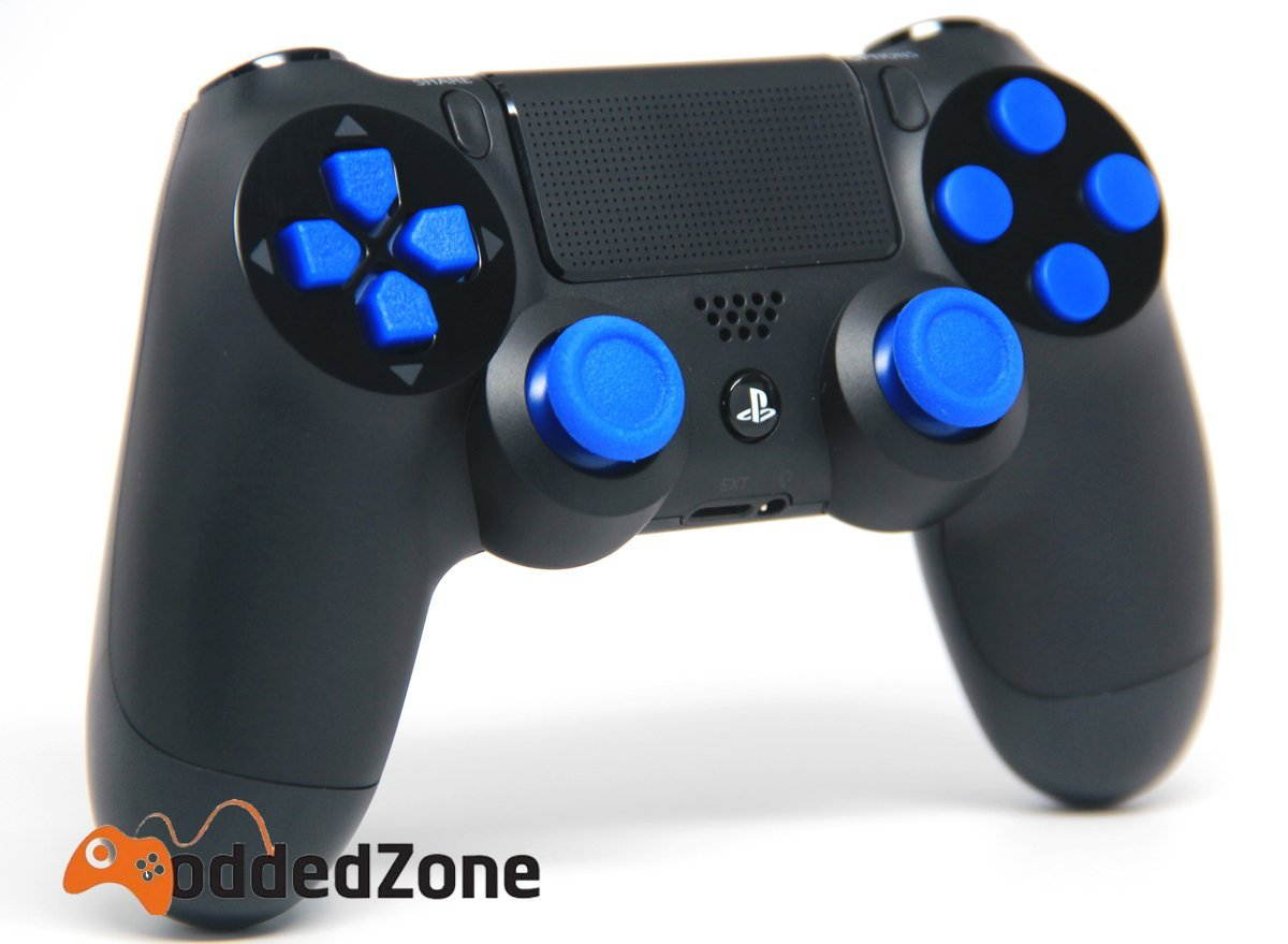 Ps4 Black with Blue Rapid Fire Modded Controller