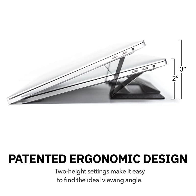 Laptop Stand Invisible Lightweight Laptop Computer Stand Compatible with MacBook Air Pro Tablets and Laptops up to 156 Patented Midnight
