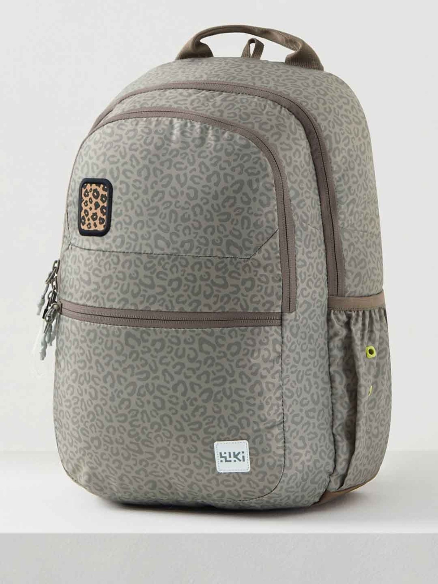 Wiki Back to School 1 Beige Polyester Printed Backpack - 22 Ltrs