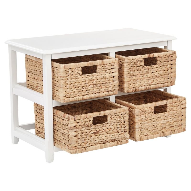 Seabrook Four Double Storage Unit White - OSP Home Furnishings