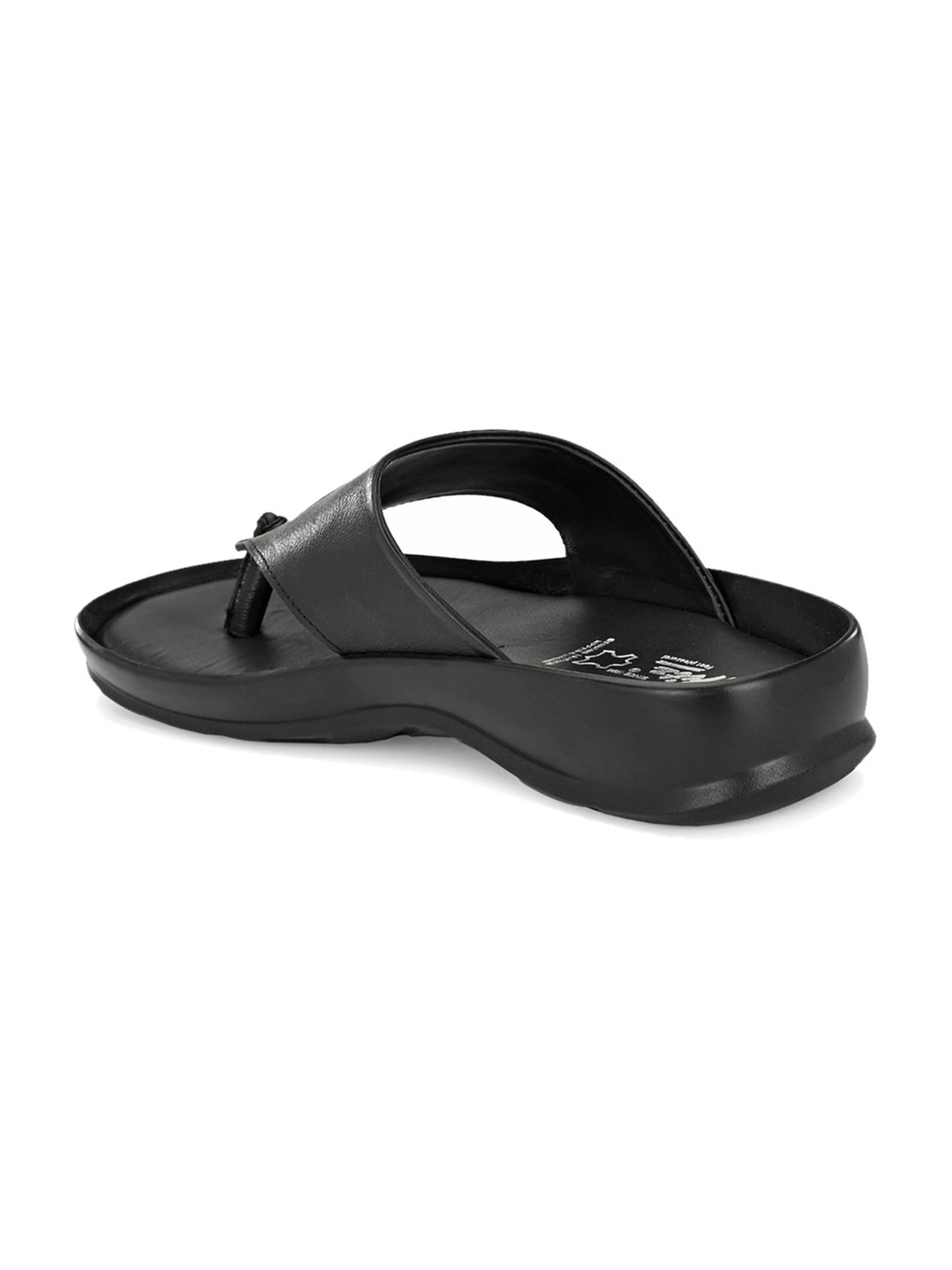 Hitz Men's Black Thong Sandals