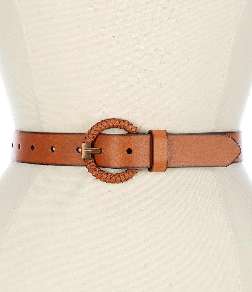 Art N Vintage Black Leather Waist Belt For Women