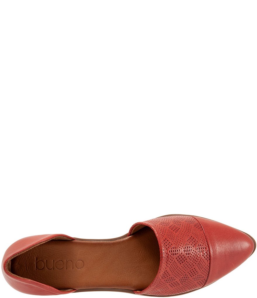 Bueno Bella Perforated Leather d'Orsay Flats