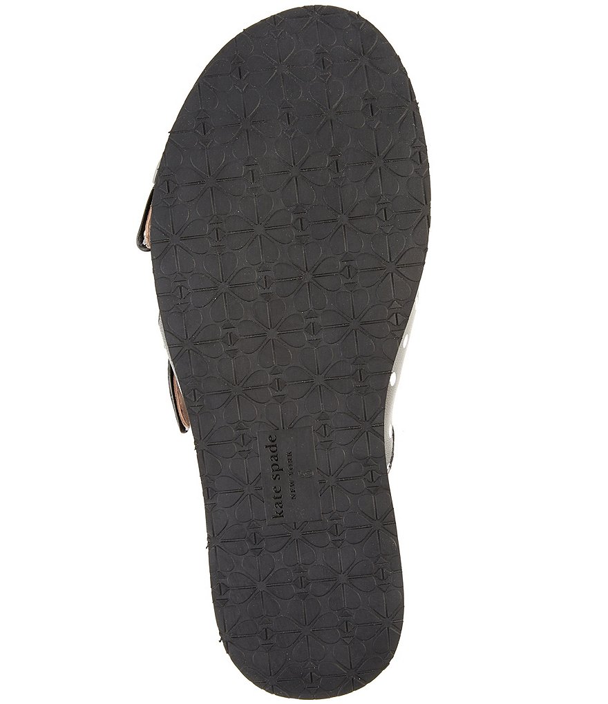 kate spade new york Rhodes Polka Leather Slide Sandals