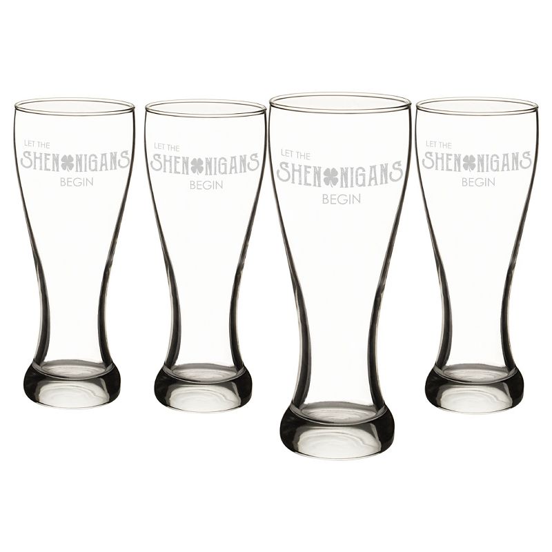 20oz 4ct St. Pat's Shenanigans Pilsner Glass