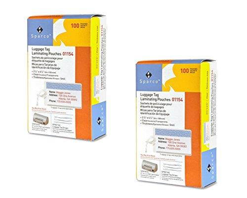 2 Pack Sparco Pre-Trimmed Laminating Pouch SPR01154