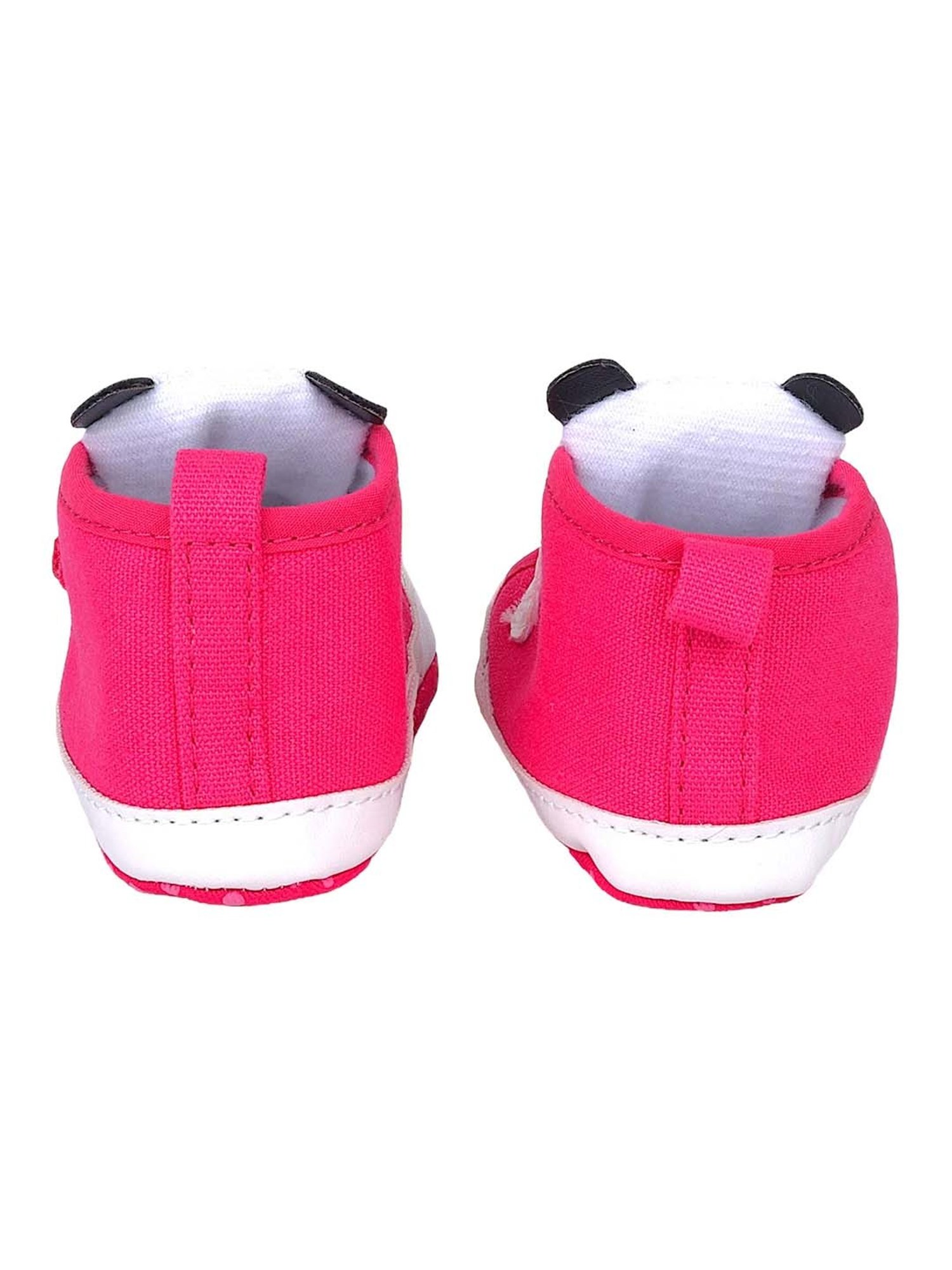 Baby Moo Kids Pink & White Velcro Shoes