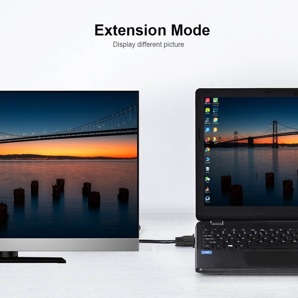 VGA Cable HD 3+6 Pure Copper VGA Male to Female Cable for Desktop/Laptop/Projector 30cm/11.81in