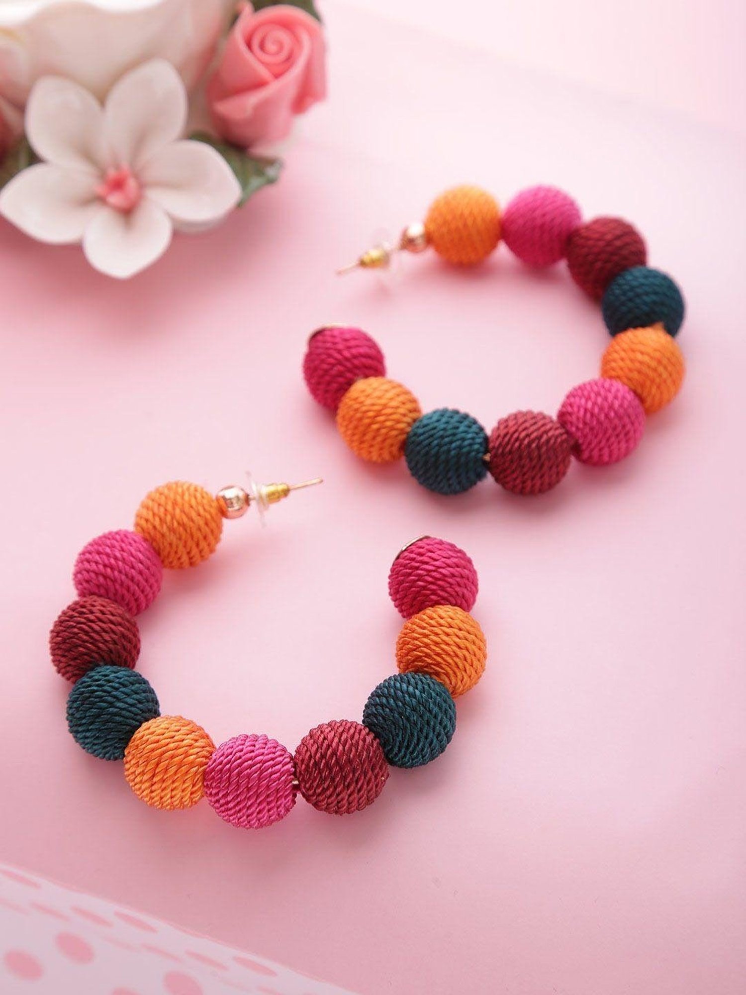 Prita Multicolored Hoop Earrings