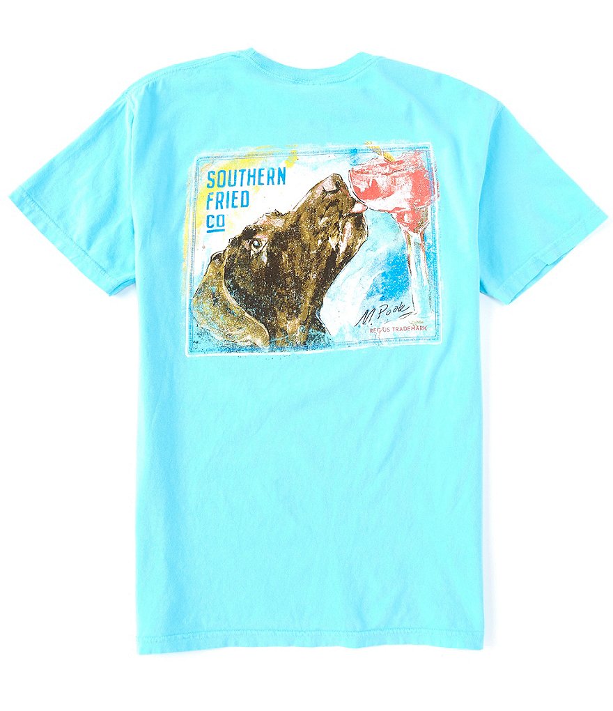 Southern Fried Cotton Men's Lipsmack Short-Sleeve Pocket Graphic Tee