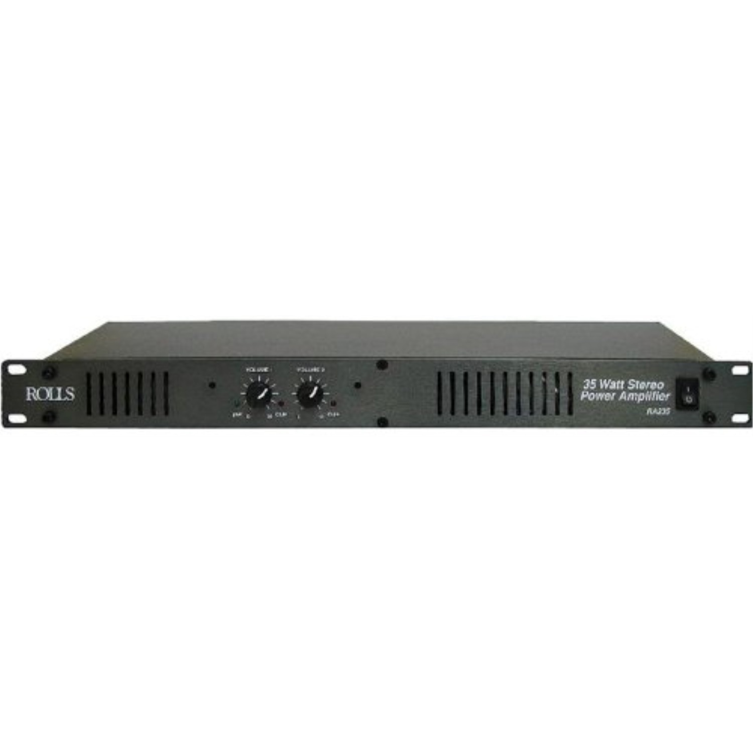 Rolls RA235 19" x 1.75" x 5" Stereo 35W Channel Power Amp