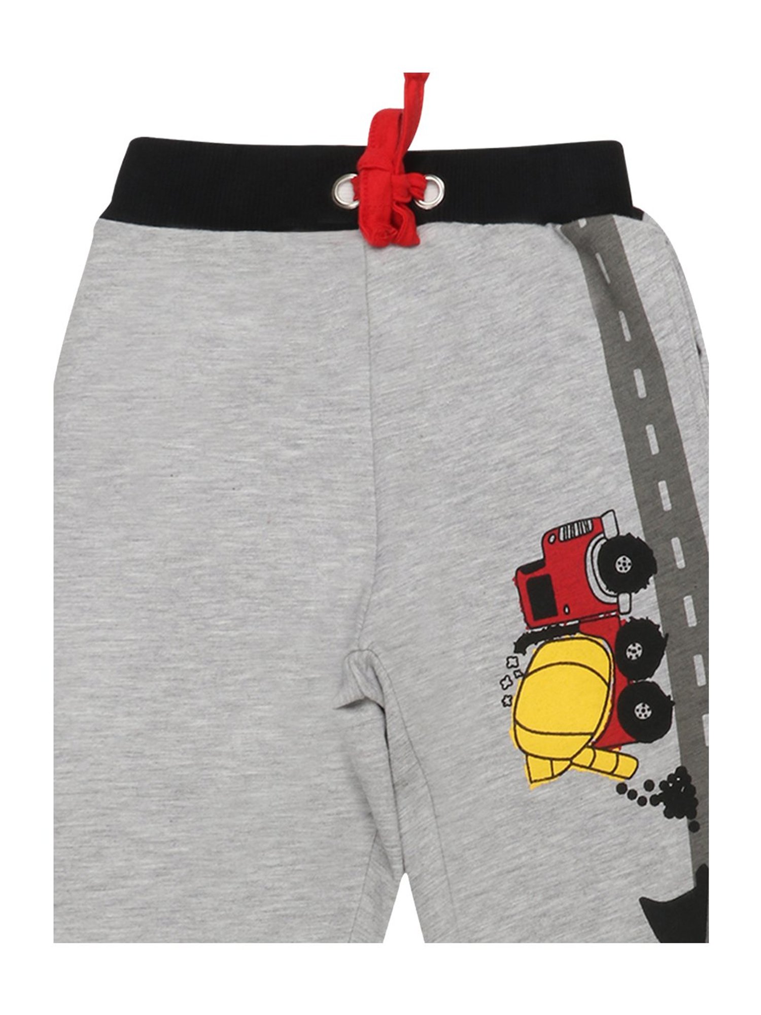 Lazy Shark Boys Grey Printed Joggers