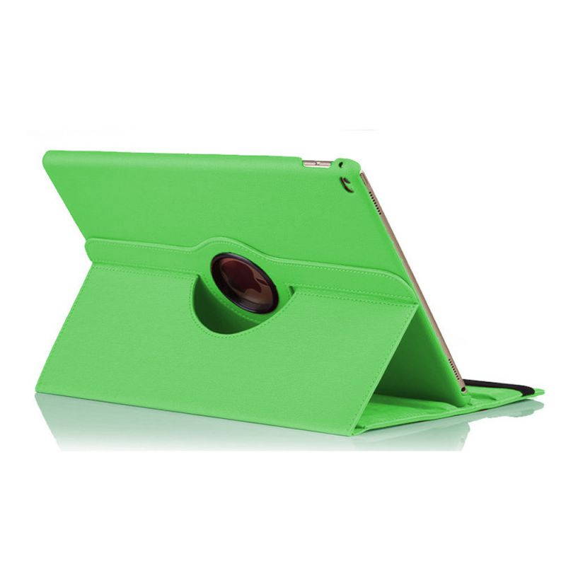 KIQ 360 Rotating Swivel PU Leather Protection Case Cover Multi-Angle View Stand For Apple iPad Pro 9.7-inch (Dark Blue)