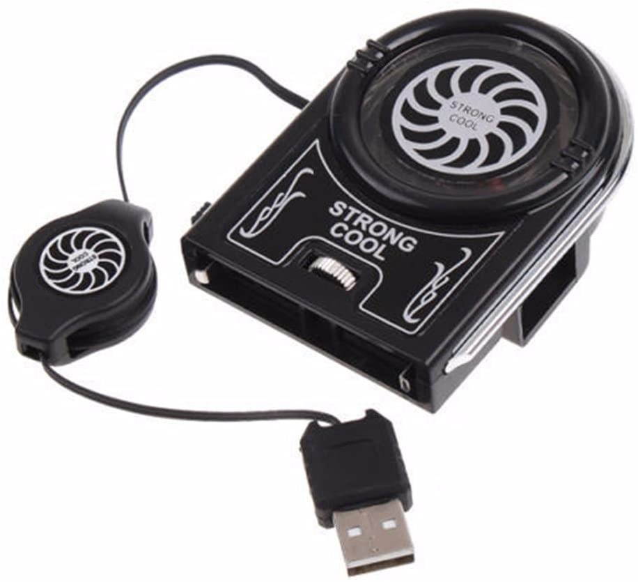 Mini Flexible Vacuum LED USB Cooler Air Extracting Cooling Pad Fan for Notebook Laptop Computer Peripheral External Cooling Fan