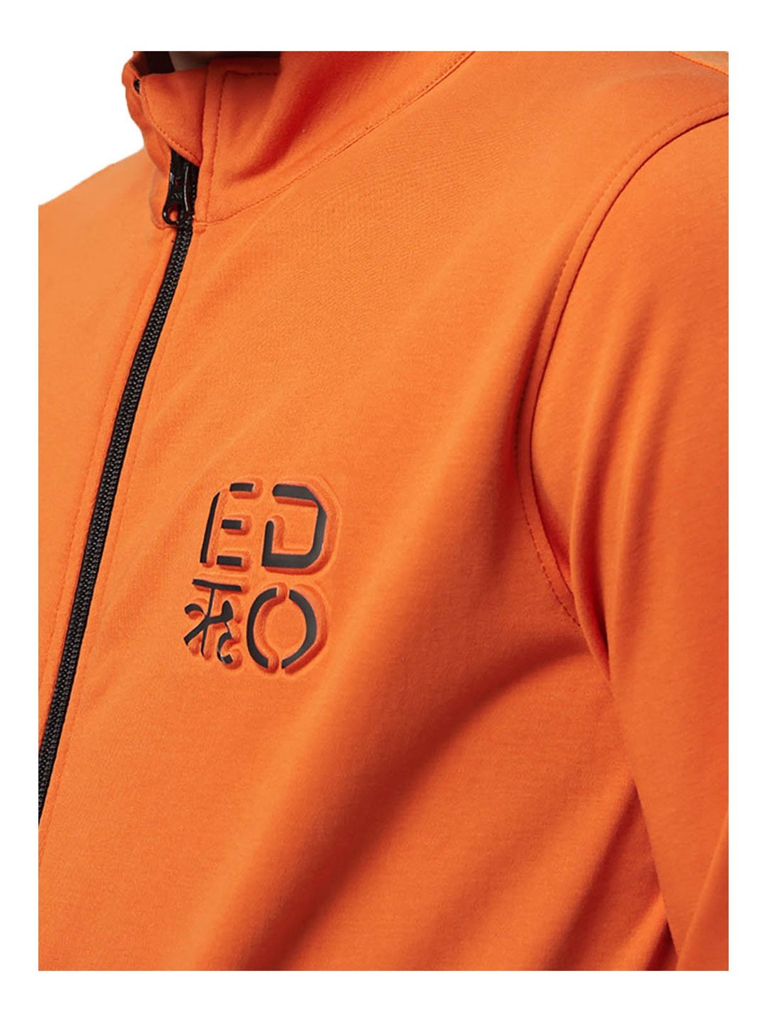 EDRIO Orange Regular Fit Tracksuit