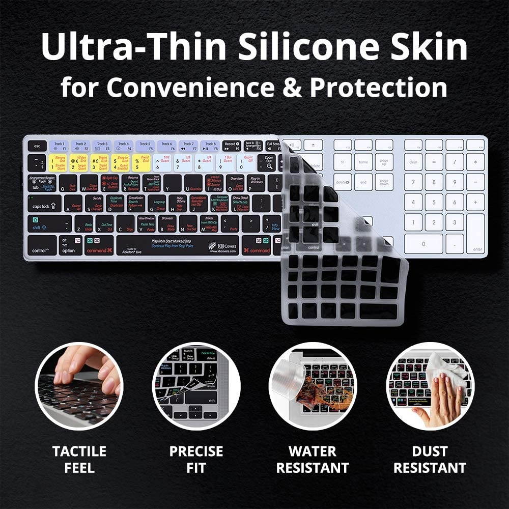 KB Covers Ableton Live Keyboard Cover Compatible with 13&rdquo; & 16&rdquo; MacBook Pro w Magic Keyboard | Ultra Thin Dust Water & Dirt Resistant Silicone Skins