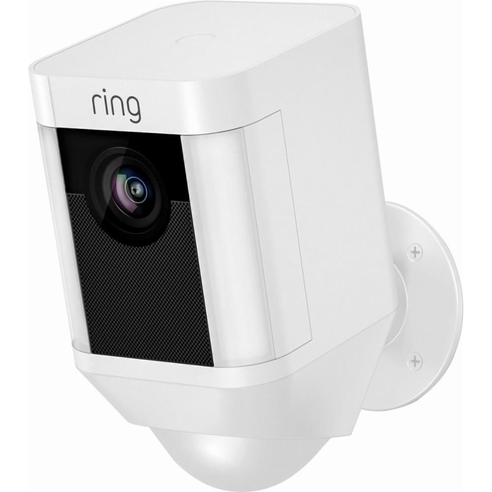 ring RINGSPOT1PKW Spotlight Cam Battery - White