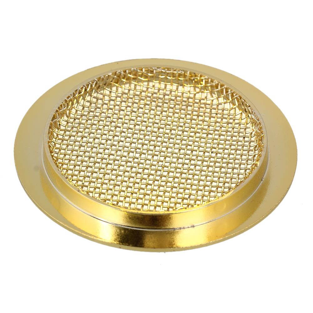 6cm Alloy Dobro Guitar Resonator Soundhole Cover Music Speaker Grille Gold