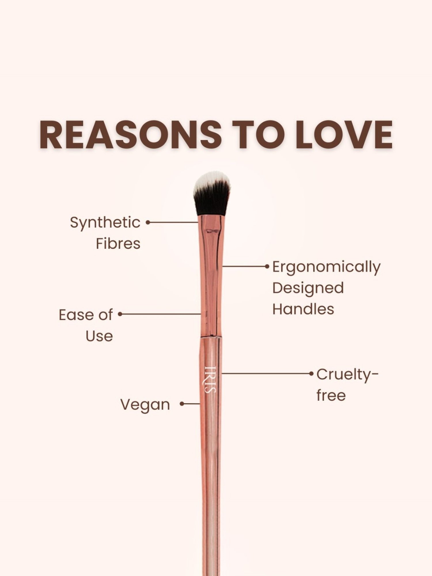 Iris Cosmetics Luminous 5-Piece Essentials Brush Set