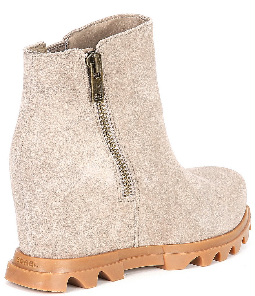 Sorel Joan of Arctic Waterproof Suede Wedge Zip Booties
