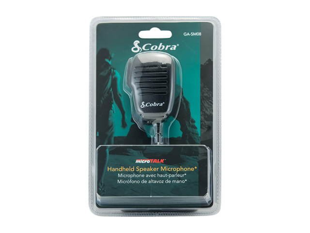 Cobra FRS/GMRS Handheld Speaker Microphone for MicroTALK Two Way Radio / Walkie Talkie