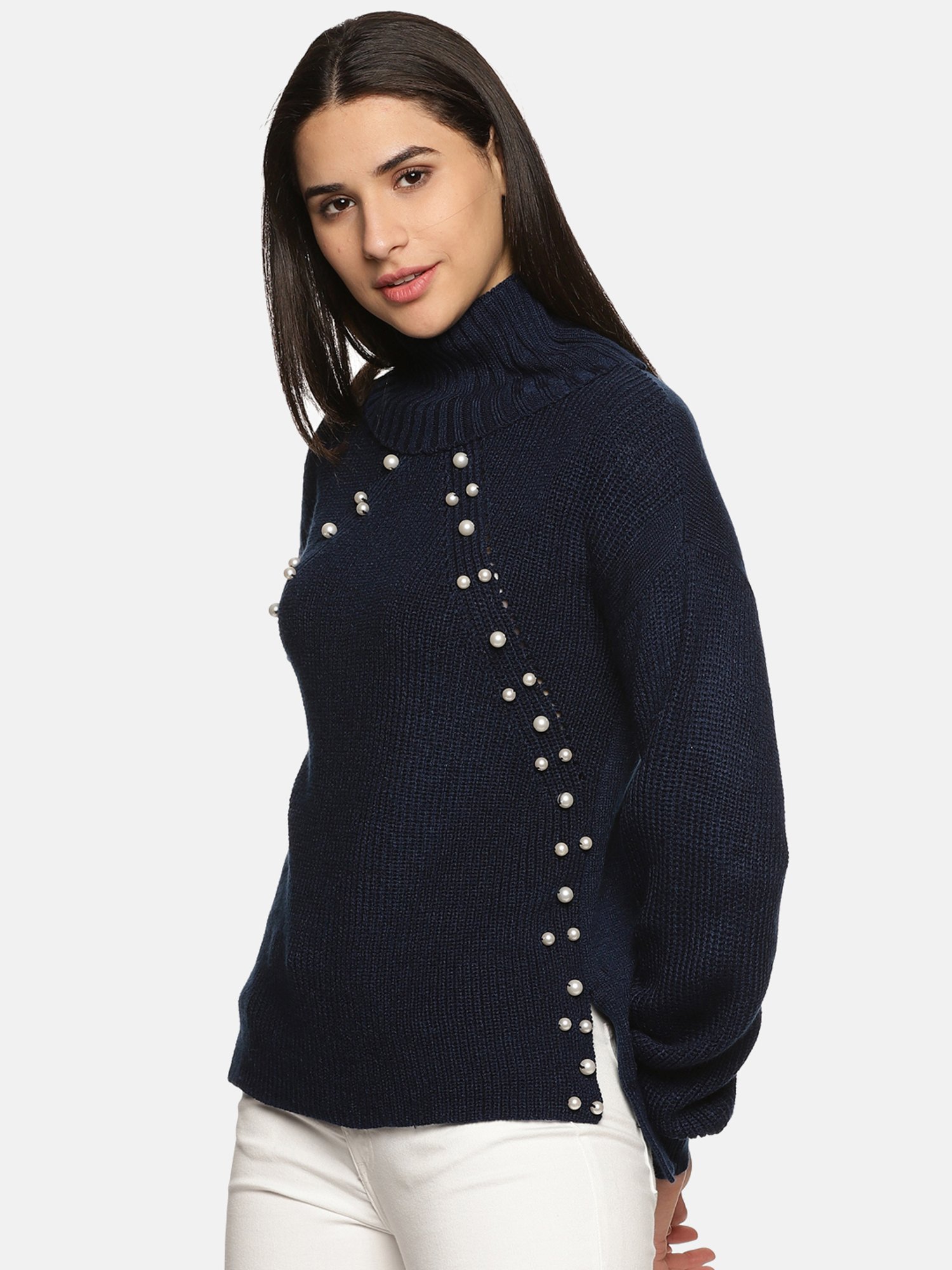 ISU Navy Cotton Knitted Sweater