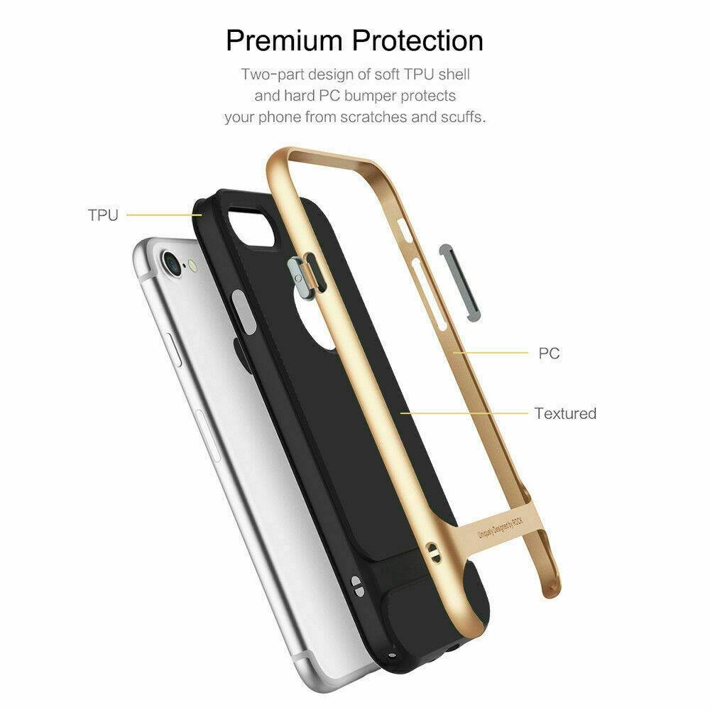 For  iPhone 6 Plus / 6S Plus Phone Case Hybrid Hard Bumper Soft Slim Cover