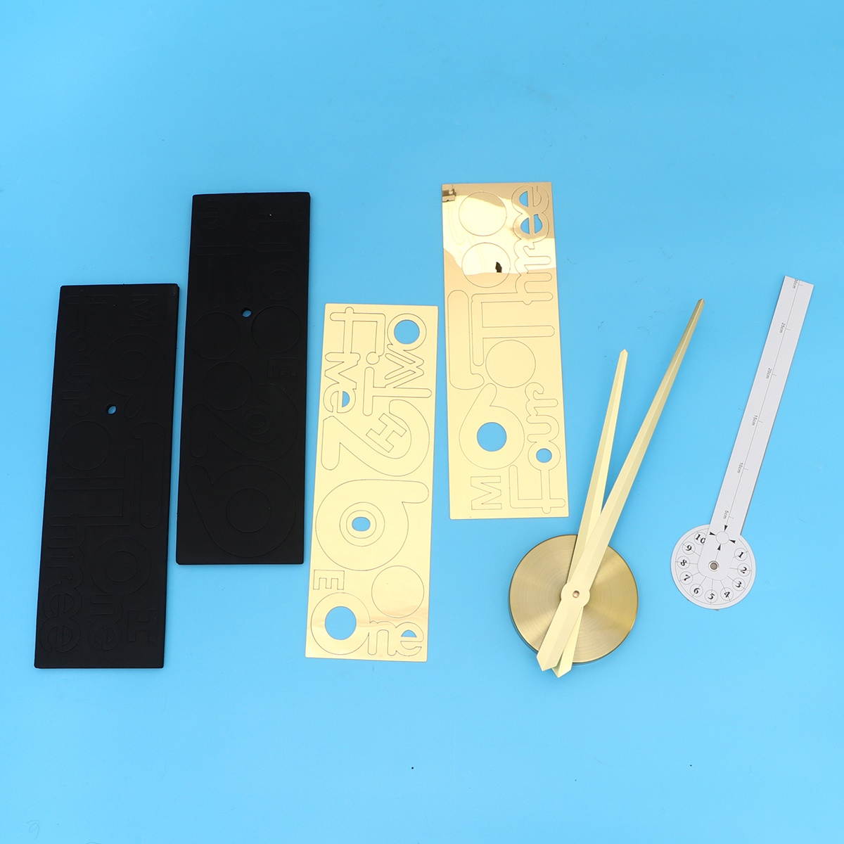 Acrylic Wall Clock DIY Traceless Simple Wall Hanging Clock for Home (Without Battery Black, 47inches)