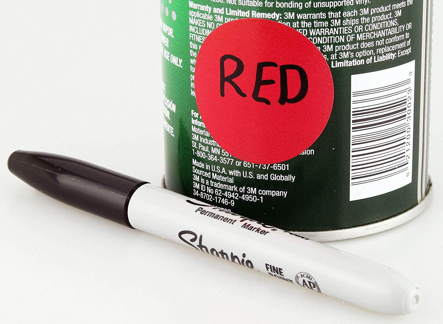 ChromaLabel 1-1/2 inch Color-Code Dot Labels | 500/Roll (Red)