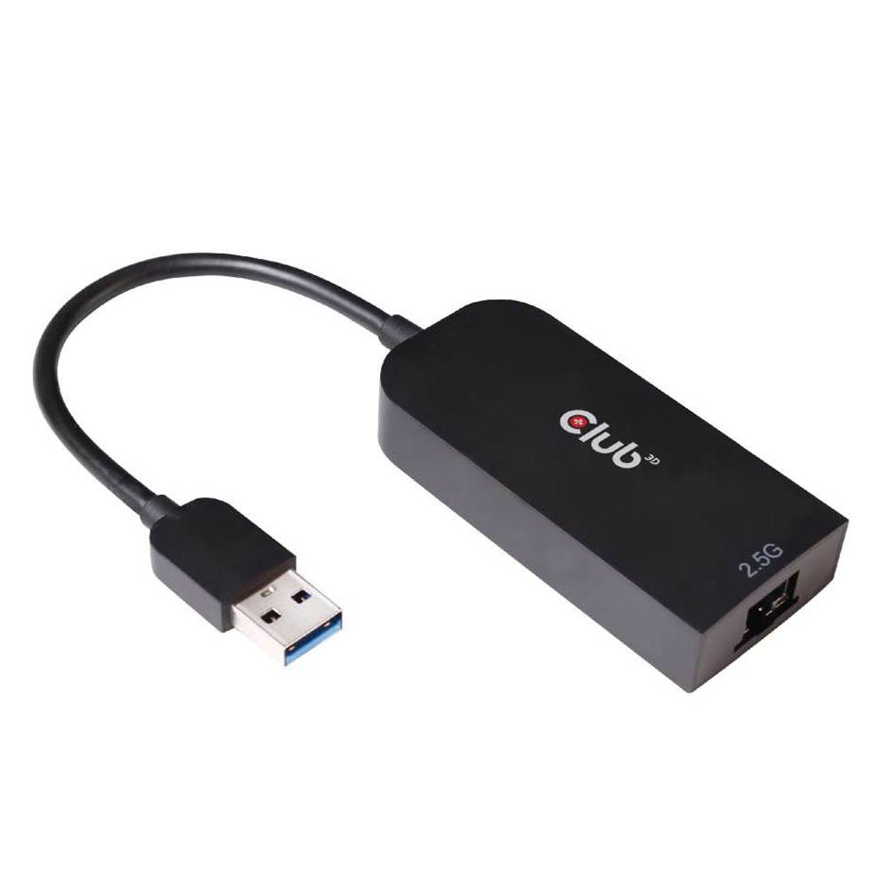 Club 3D Usb 3.2 Gen1 Type A To Rj45 2.5Gb Adapter