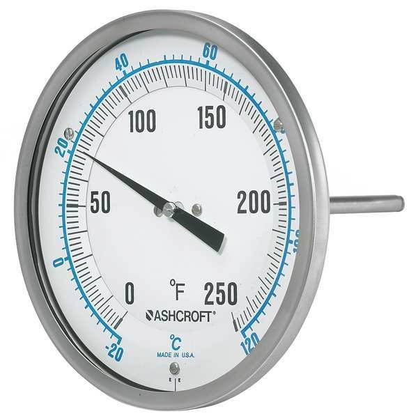 ASHCROFT 50EI60R Dial Thermometer,1 Percent Acc