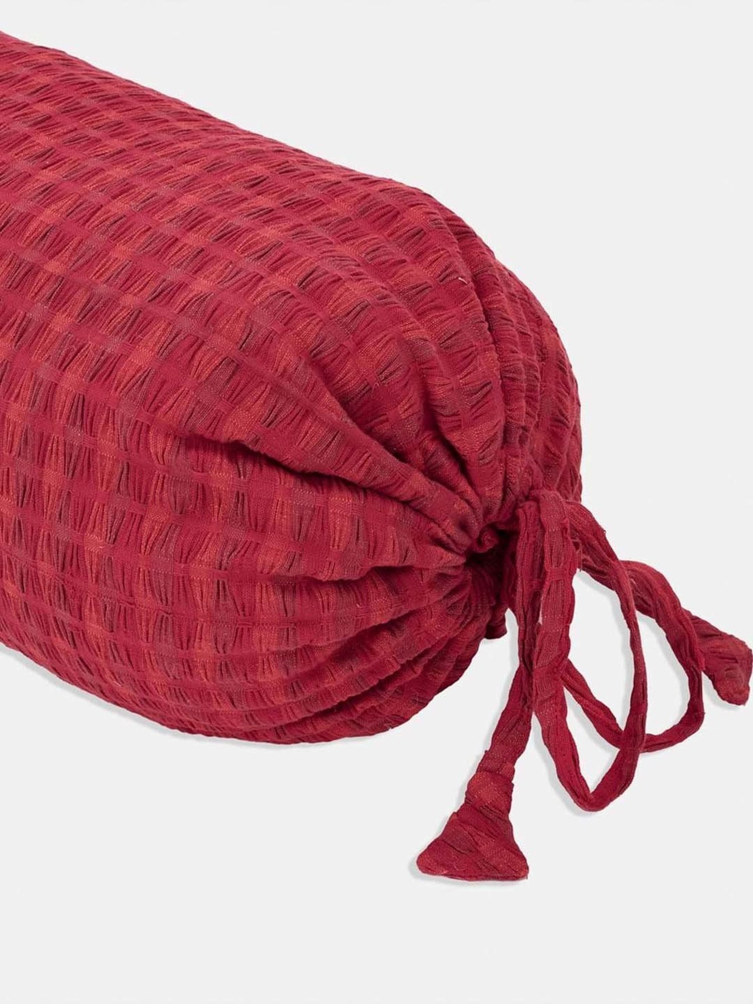 Stoa Paris White & Aqua Cotton 200 TC Pillow Cover - Set of 1