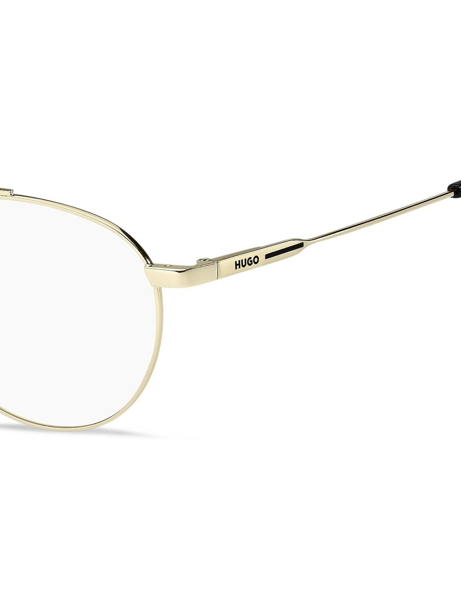 HUGO Gold Aviator Eye Frames for Men