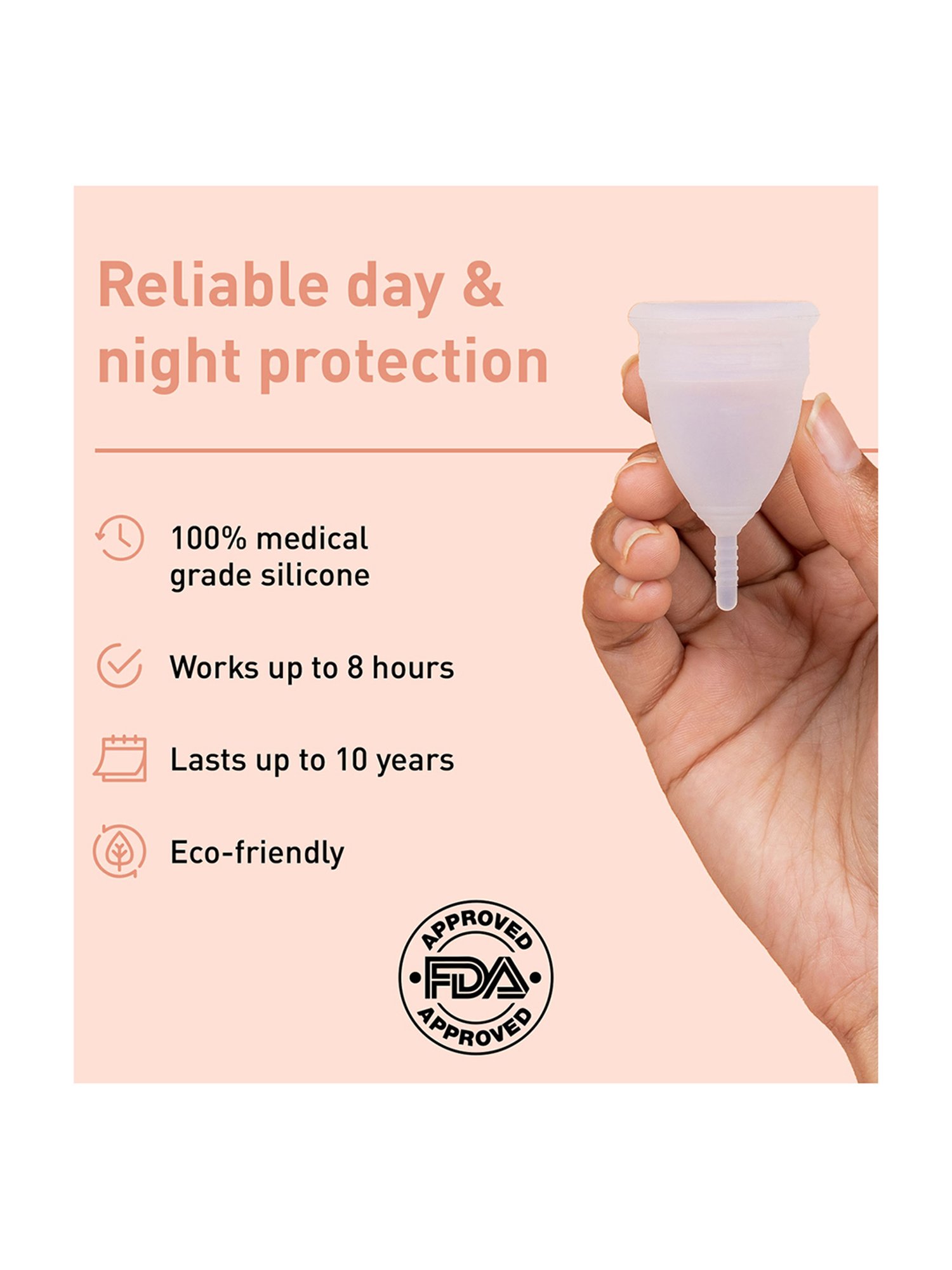 Namyaa Ultra Soft Medium Reusable Menstrual Cup - 50 gm